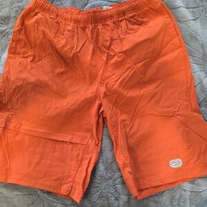 Nike Orange Athletic Shorts with Quick-Dry Fabric